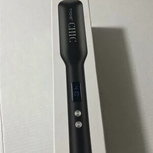 Chic Black Hair Straightener with LCD Display